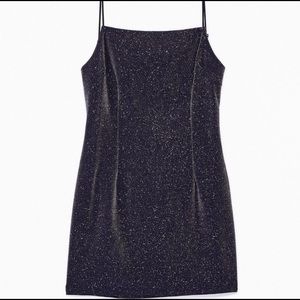 Urban Outfitters Sparkly Tie-Back Mini Dress